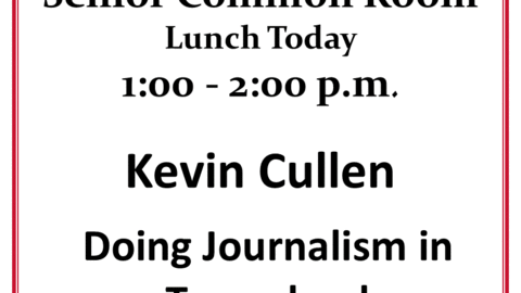 Kevin Cullen 3/8 1 pm