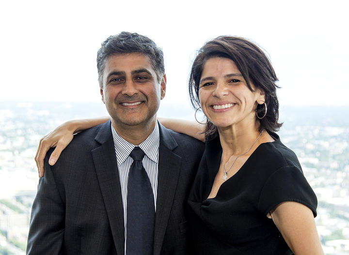Mercedes Becerra and Salmaan Keshavjee