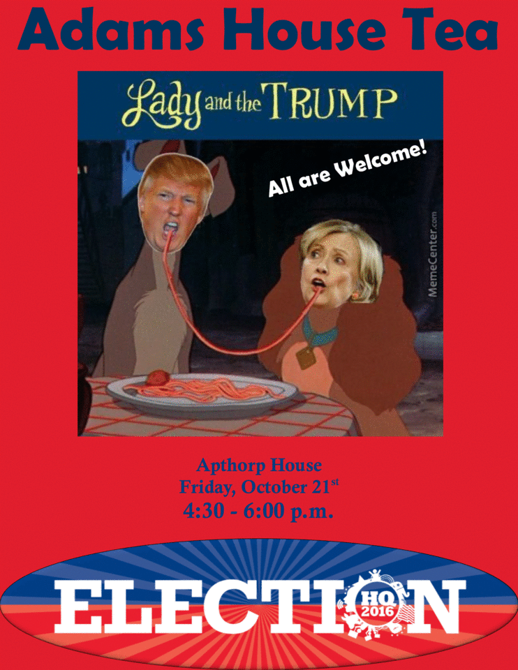 Tea 10/21/16 4:30 - 6:00 p.m. Apthorp House